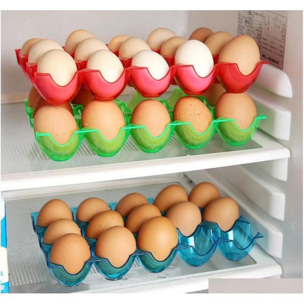 

15 pcs grid storage box /thickening stackable eggs storage box protection box eg qyltft garden2010