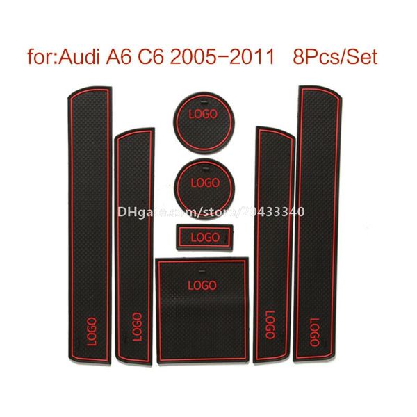 

car gate slot pad water coaster interior non-slip mats for for audi a6 2005-2011