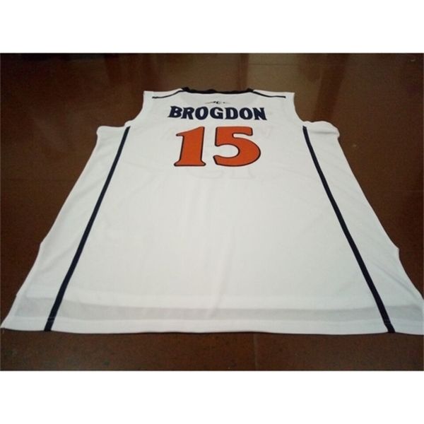 

c2604 604 youth women vintage #15 malcolm brogdon virginia basketball jersey size s-4xl or c2604 any name or number jersey, Black