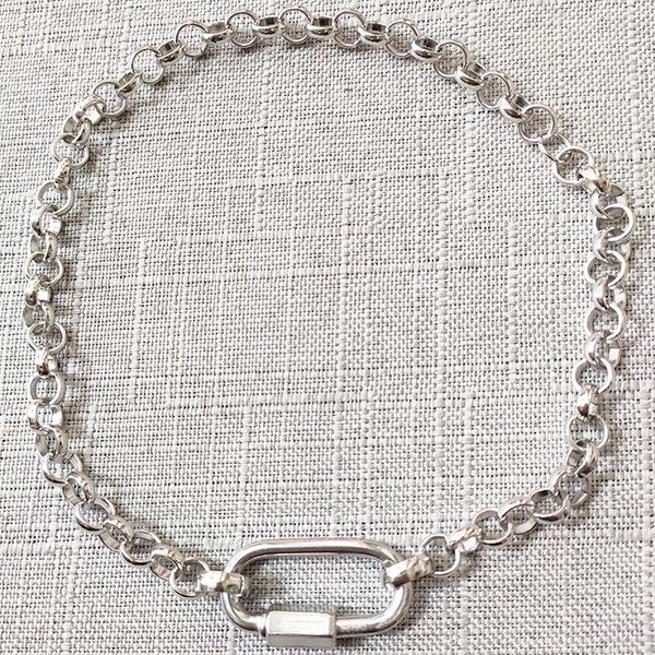 

2020 hip hop chain men necklace simple harajuku metal clothing accessory for women short punk jewelry friends gift collane, Golden;silver