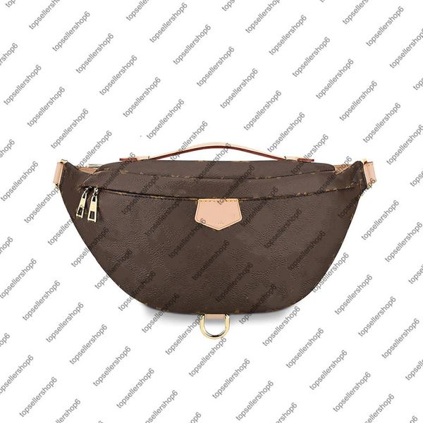 

m43644 bumbag classic canvas belt bag cross-body genunie cowhide leather luruxy designer men women shoulder bags waist bag purse 19 colors