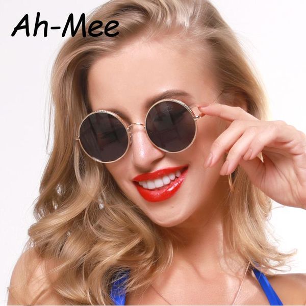

women small glasses eyeglasses fashion men round brand punk metal frames gafas vintage for sunglasses sun de female sol uv400 cimdi