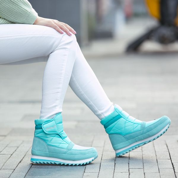 

winter new style, snow boots, women waterproof, anti skid snow shoes, low cotton shoes, thick bottom lovers short boots. 201022, Black