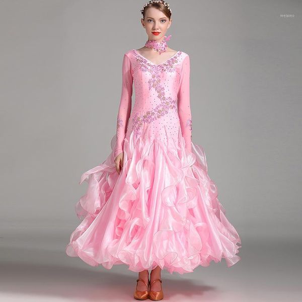 

standard ballroom dress women competition standard dance dress for dance ballroom rumba dresses tango waltz costumes1, Black;red