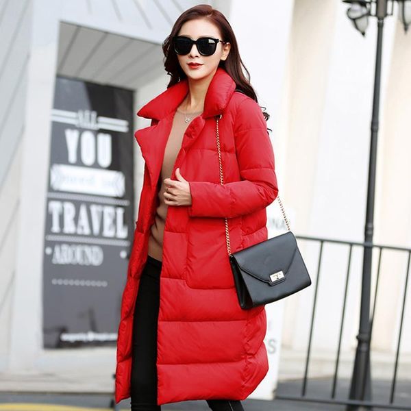 

winter coat women 90% white duck down jacket women clothes 2020 korean long puffer jacket warm parka 0190808 yy22121, Black