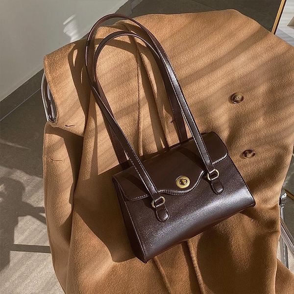 

shoulder bags handbags 2021 trendy leather bag large capacity underarm lock square