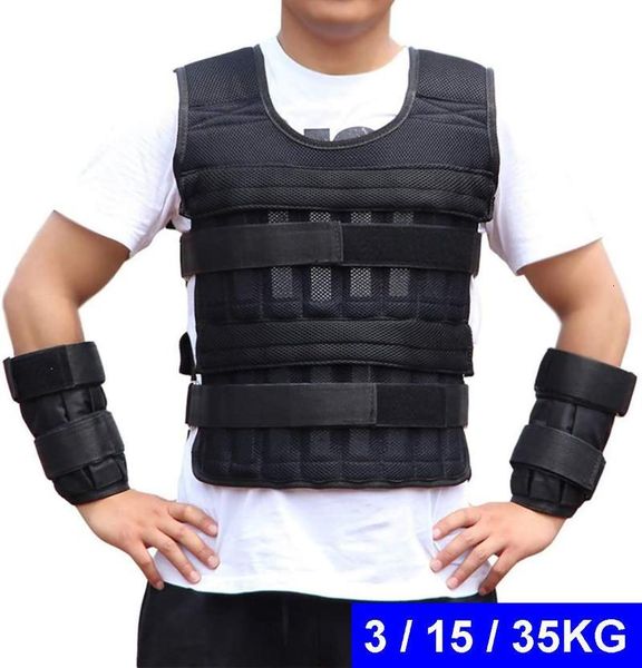 

3kg 15kg 35kg adjustable weighted vest ultra thin breathable workout exercise carrier vest for training fitness weight-bearing