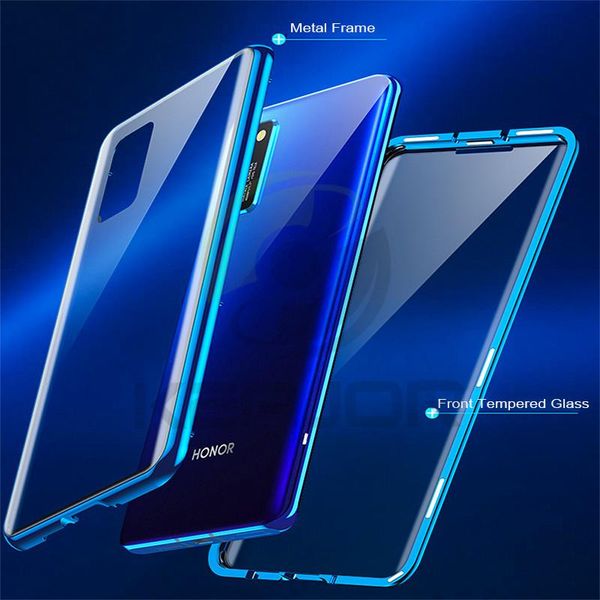 

magnetic case for honor view 30 pro case double side glass cover 360 full protection bumper for huawei honor v30 pro h sqcikh