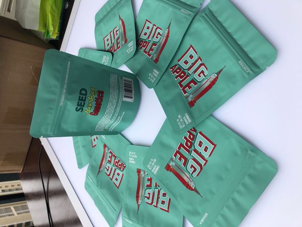 

3.5g smell bags medicated proof mylar big apple mint bags cookies local bags edibles bbywf bdetoys