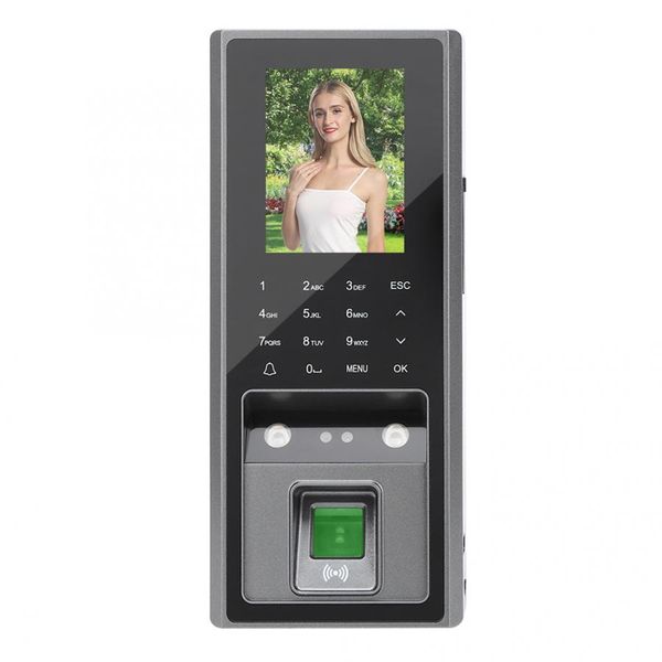 

2.8in facial time attendance machine tcp/ip fingerprint password access control system face recognition reconhecimento facial