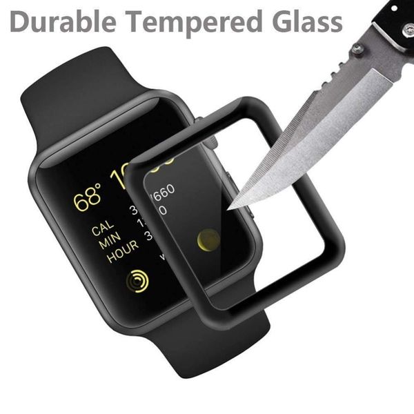 

закаленное стекло для apple часы 4 5 44мм 40мм iwatch 3 2 1 42мм 38мм 3d 9h протектор экрана apple наблюдать за 5 sqcuti homes2007, Black;brown