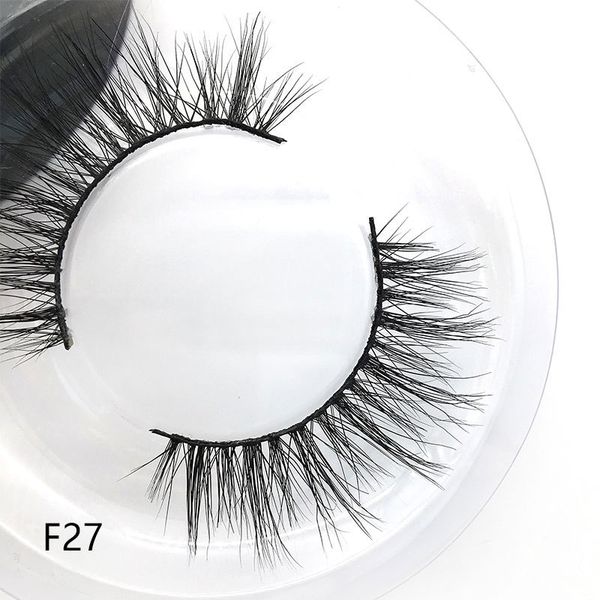 

2020 new eyelashes 3d real mink lashes full strip lashes false eyelashes handmade mink reusable upper