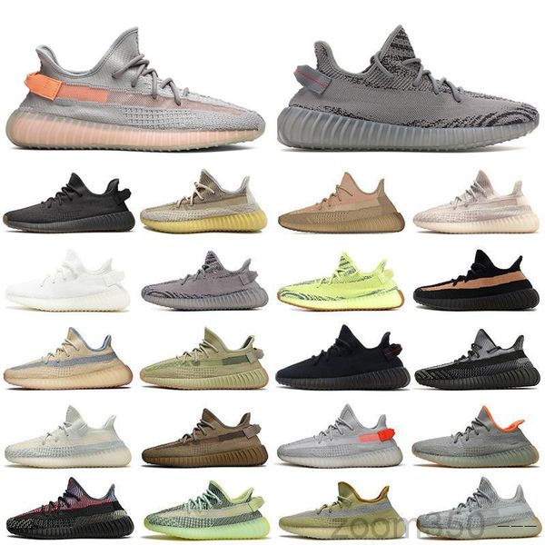 

sesame v2 casual shoes 2019 mens womens kanye west static cream white bred blue tint butter designer shoes 2scd