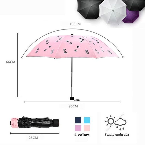 

женщины зонтик мини ув вс три складной зонтик дождя свет портативный 8k зонты для мальчика девочка paraguas dropshipping wmtksh dh_niceshop