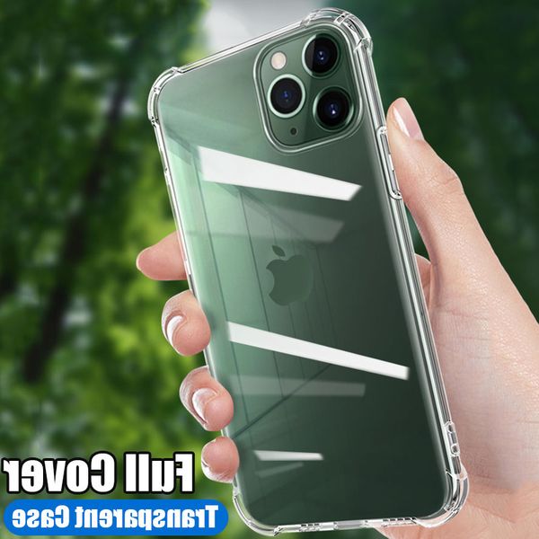 

роскошный противоударный телефон 11 pro xs max xr x full clear cover для iphone 8 7 6 6s plus se 2020 защитный чехол