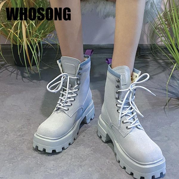 

women boots woman platform boots female black brand ladies square toe shoes girls motorcycle ankle botas bottom heels new