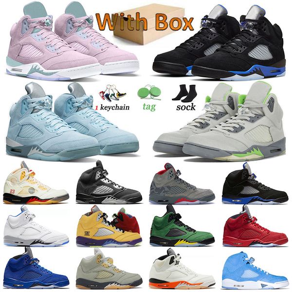

original jumpman 5 trainers basketball shoes women men sports racer blue easter camo anthracite green bean blue bird jade horizon unc raging