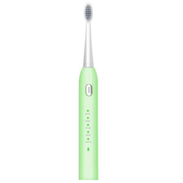 

ultrasonic electric toothbrush 5 modes usb rechargeable ipx7 waterproof toothbrush oral care 2 replacement heads