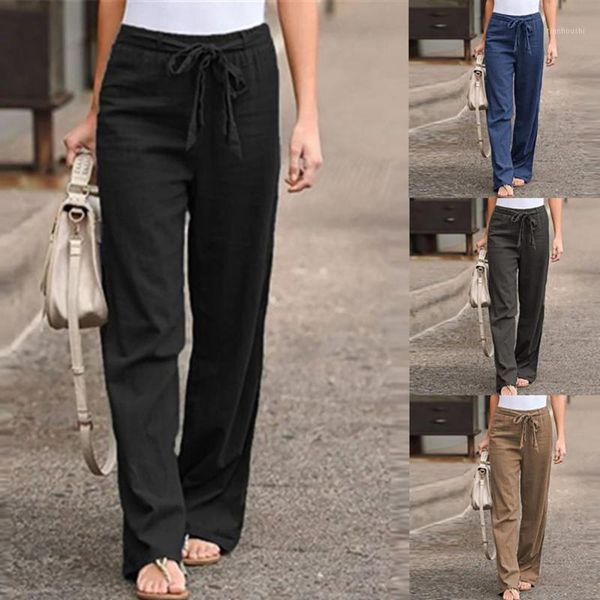 

5xl streetwear loose black straight pant women casual solid color high waist belt wide leg long straight pants trousers1, Black;white