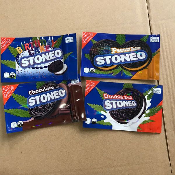 

stoneo bag mylar bags cookies 500mg smellproof storage edibles package 4 types packaging for dry herb flower dhl free