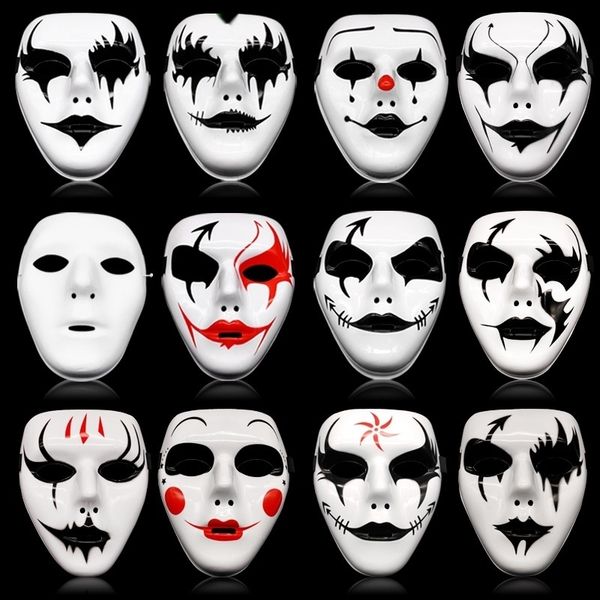 

5qvcn ghost street masquerade mask for all face dance street dance death saints ghost clown horror male hand-painted mask death 5eo2a