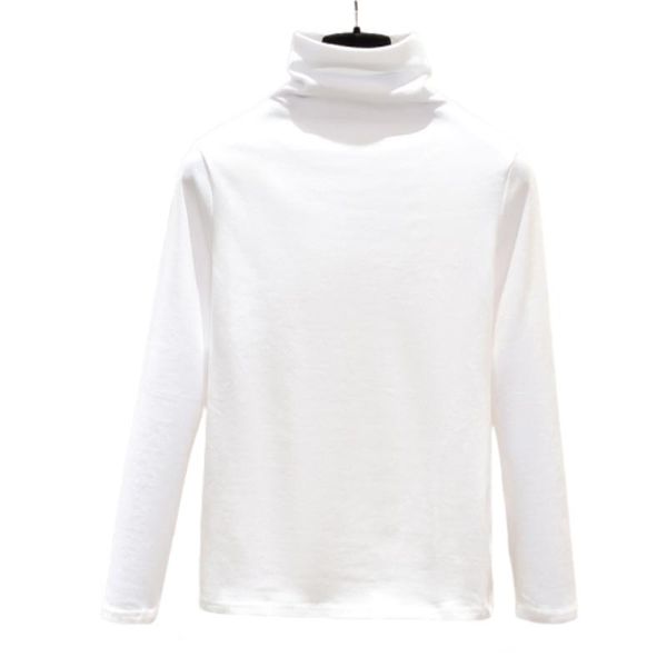 

women's t-shirt women sweaters 2021 autumn winter thick slim pullover knitted sweater jumper soft warm pull femme, White