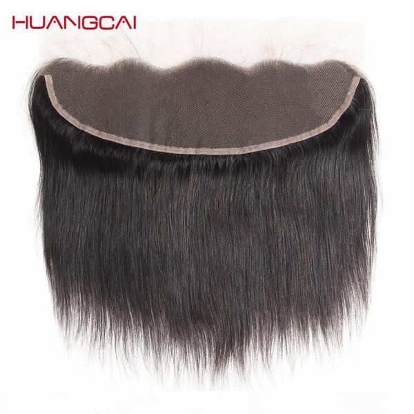 

brazilian lace frontal closure straight human hair 13x4 with baby hair one bundle ear to ear remy 8-18inch, Black