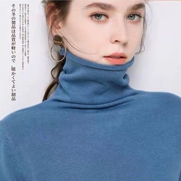 

autumn soft cashmere turtleneck pullovers sweaters female winter korean slim-fit pull sweater womens clothing pullovers lj201127, White;black