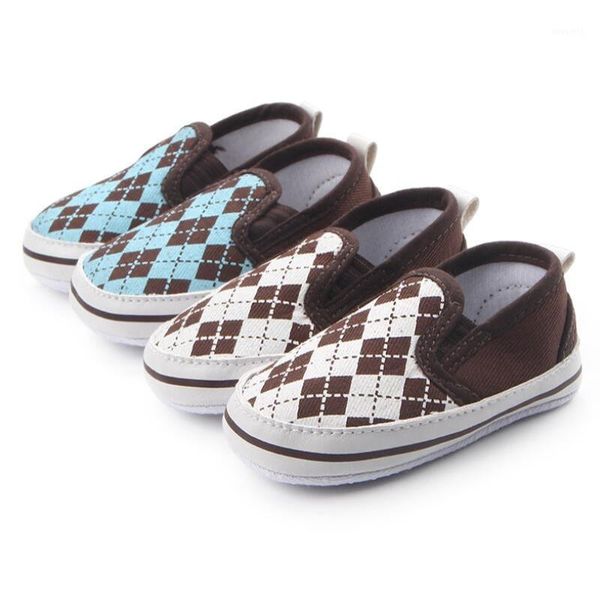 İlk Yürüteçler Erkek Bebek Tuval Ayakkabıları Doğan Yumuşak Soled Sneakers Slip-On Sonbahar Kızı Için Sonbahar Kaymaz