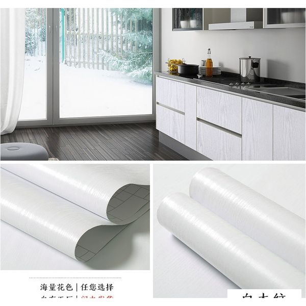 

pvc обои самоклеющиеся водонепроницаемый деревянный зерно стены наклейки декоративные пленки кухонный шкаф мебель контактная бумага f bbyzes