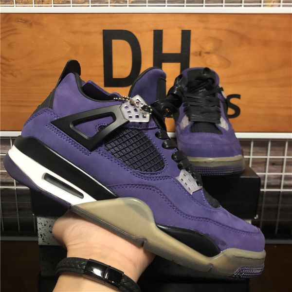 

men women jumpman 4s basketball shoes black cat 4 cactus jack oreo universitys blue sneaker sail kaws purple metallic luxury designers sneak