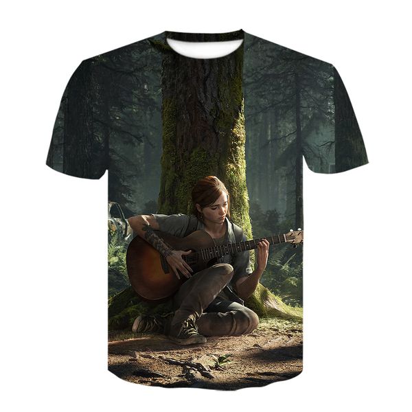 

game men the last of us the last survivor comfort streatwear 3d print shirts horror humor oversized men clothing