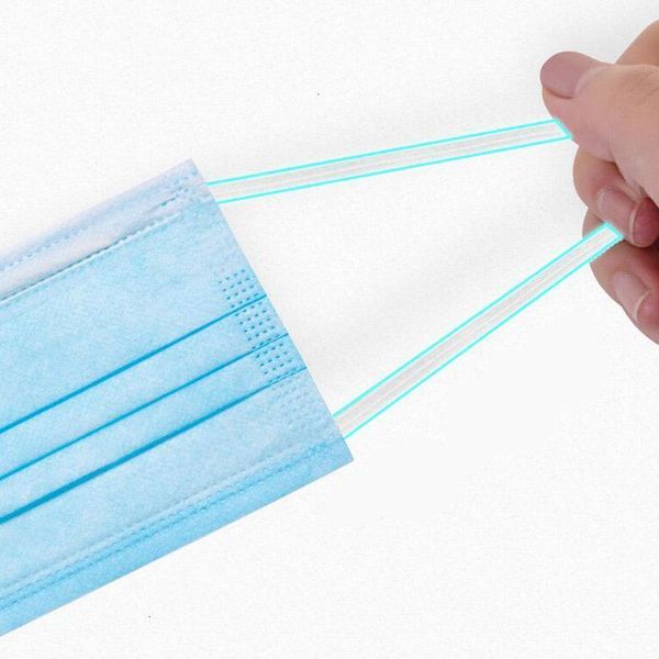 

thick dhl factory masks 3-layer disposable masks face with earloops for salon, home use comfortable in stock mask kid blue
