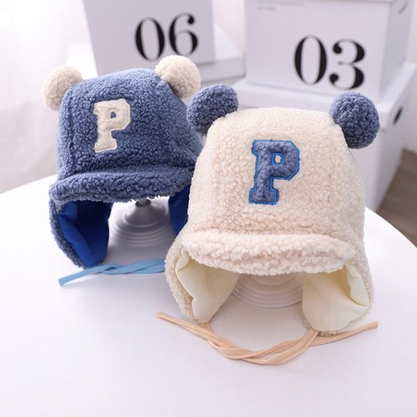 

beanies winter warm wool hat baby kids children girl boy hats bonnet