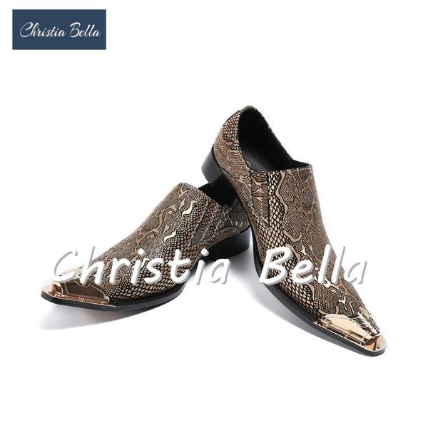 

dress shoes christia bella men metallic toe mens glitter genuine leather wedding for nightclub fashion show, Black
