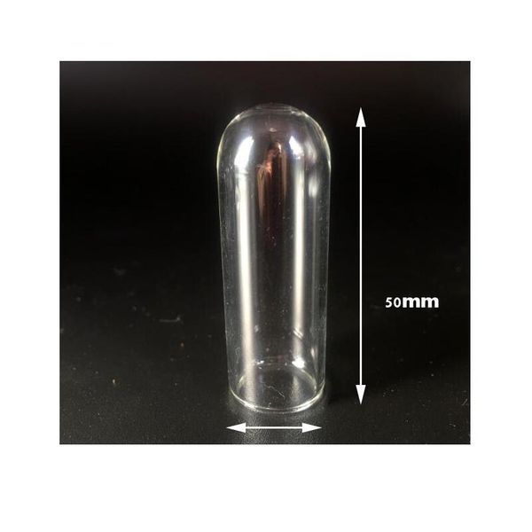 

20pieces hollow cylinder glass tube locket pendant glass bottle vial cover dome pendant handmade jewelry findings differ bbymgx, Black