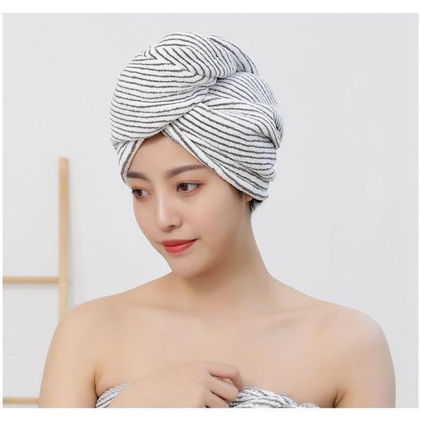 

new fiber bath cap coral velvet dry hair towel household baotou water absorption fast drying thickening f bbyjhz