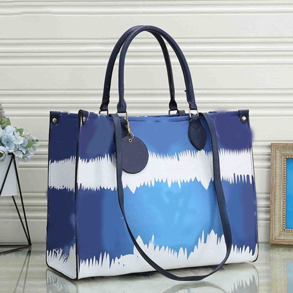 

design tie dye pastel tote bag handbag leather bag ladies small shoulder messenger bag