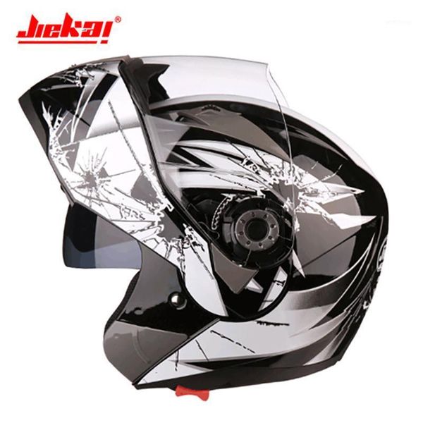 

jiekai motorcycle helmet men casco moto helmet full face capacete motocross off road double lens motorbiker riding1