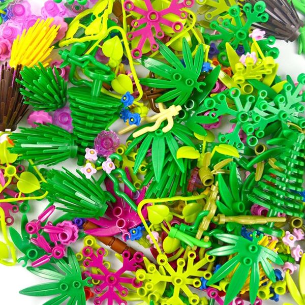 

moc plant grass flower building blocks city street view garden diy accessories creative bricks parts compatible all brands yxltcd xhlove