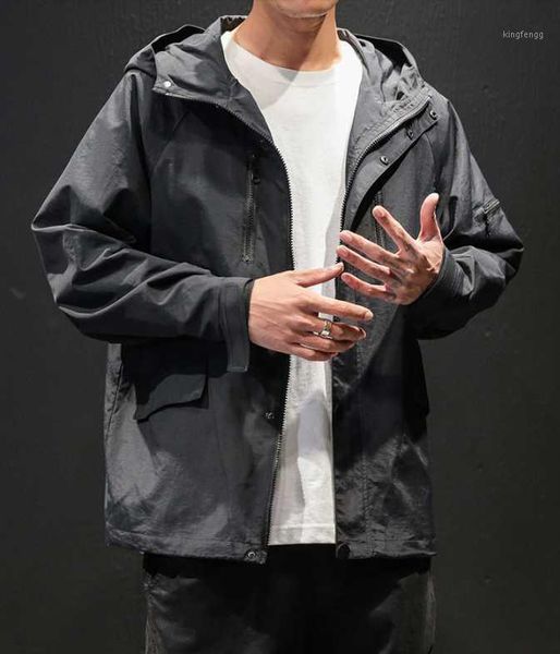 

hip hop windbreaker fashion army tactical jacket harajuku jackets men streetwear coat kpop korean style black clothes 5xl 20201, Black;brown