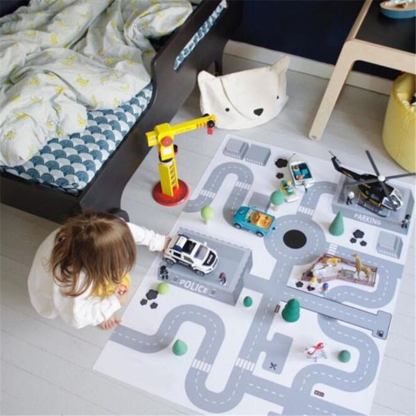 Baby Play Mat Toddler Crawling Almofada Kids Road Room Decoração Crianças Tapete Desenvolvendo Escalada Ginásio Bebê Chão macio no berçário LJ201113