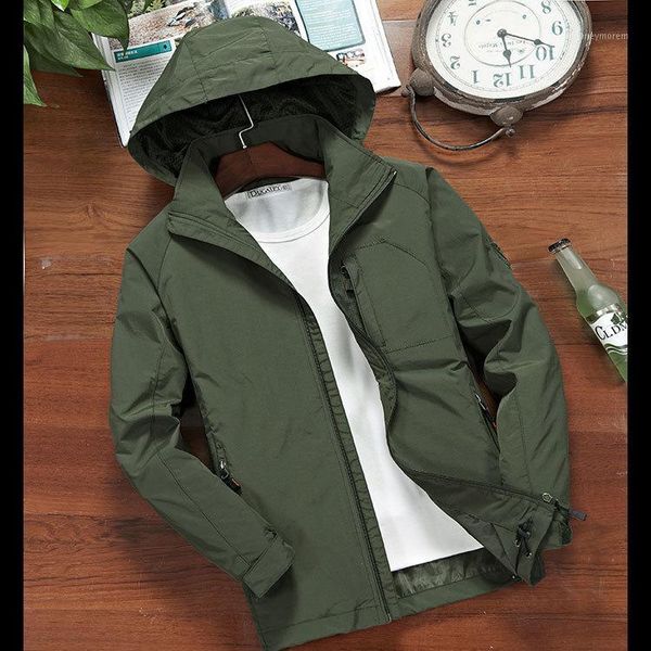 

fall 2019 new youth leisure thin hooded jacket1, Black;brown