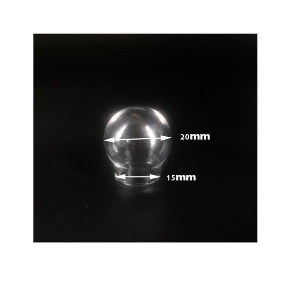 

50pieces 30x20mm 25x15mm 20x15mm 20x12mm transparent globe shaped empty bottles wishing vial pendant for gift acc jllehl, Black