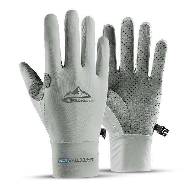 

cycling full finger bicycle gloves touch screen mtb cool feeling summer outdoor sport fitness glove bike accessories, Blue;gray