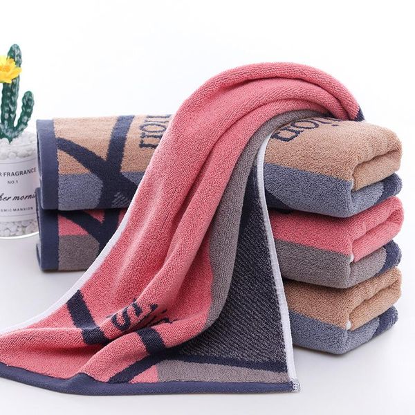 

towel 4 pieces cotton jacquard yarn dyed fashion hand soft terry absorbent 75*35 cm
