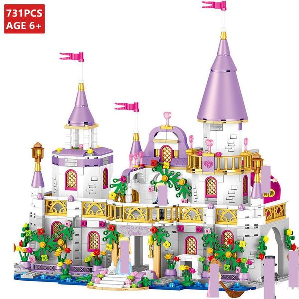 

731pcs princess windsors castle friends girls diy bricks model brinquedos building blocks sets educational kids toys qylmaz mywjqq