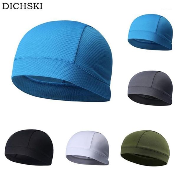 

dichski men and women sports running cap summer outdoor sun dust-proof breathable helmet liner reflective rayon cycling caps1, Black
