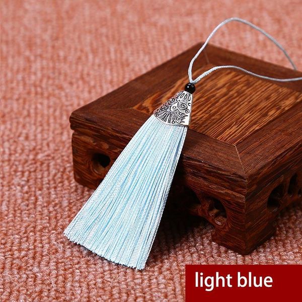 

12pcs lot 8cm fish mouth tassels with hanging ring silk sewing tassel trim decorative key tassels for curtains home decoration h jlluxn