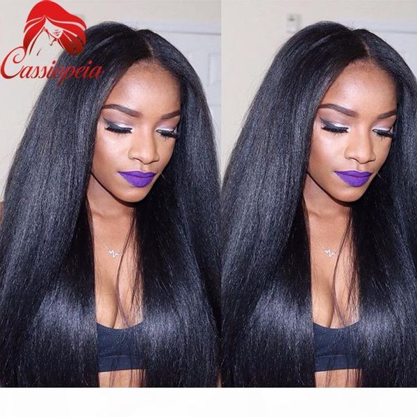 

wigs for black women middle part lace front wig brazilian full lace wig with baby hair silky straight full lace human hair wig, Black;brown